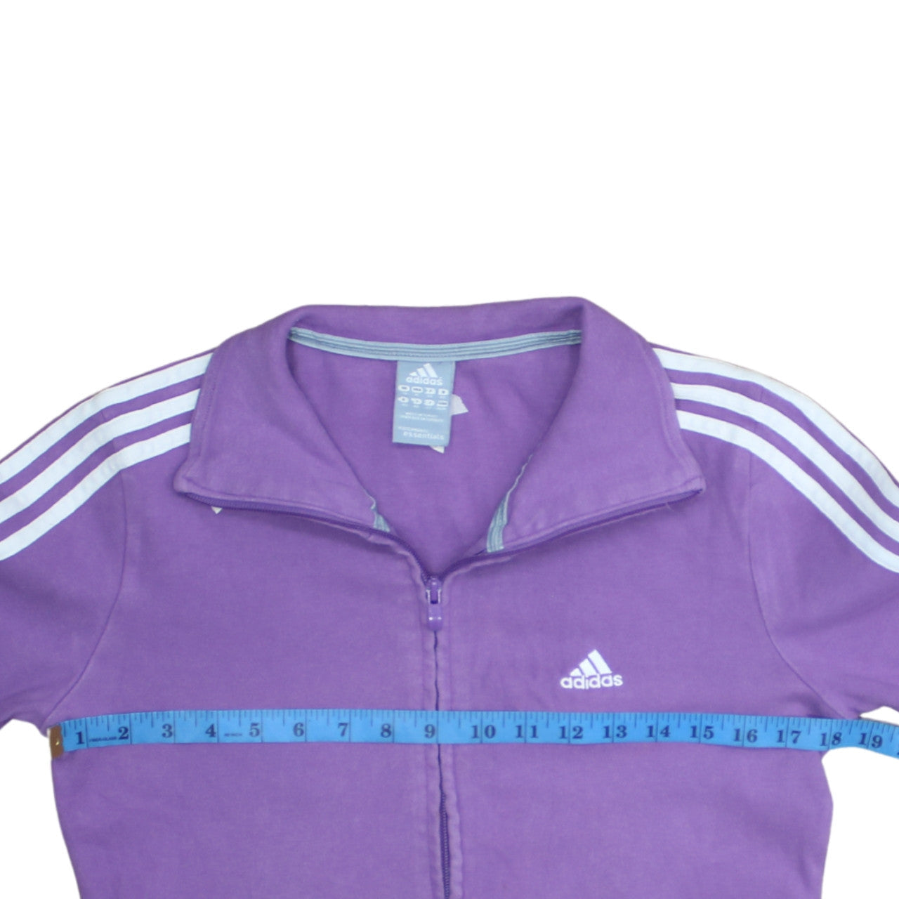 Adidas Women Purple Full Zip Sweatshirt Size 14 Essentials