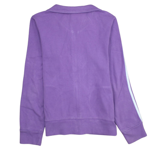 Adidas Women Purple Full Zip Sweatshirt Size 14 Essentials