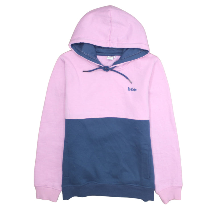Lee Cooper Women's Pink & Blue Colourblock Pullover Hoodie Size 12