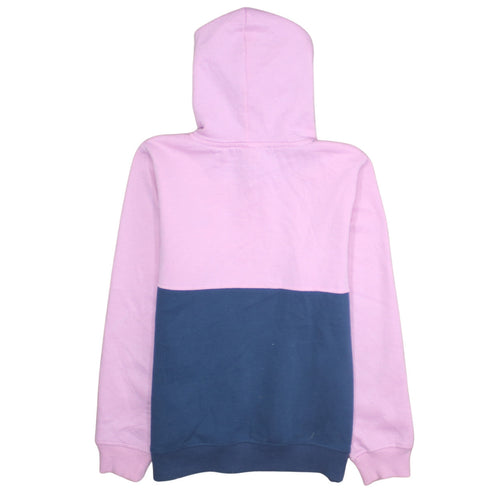 Lee Cooper Women's Pink & Blue Colourblock Pullover Hoodie Size 12