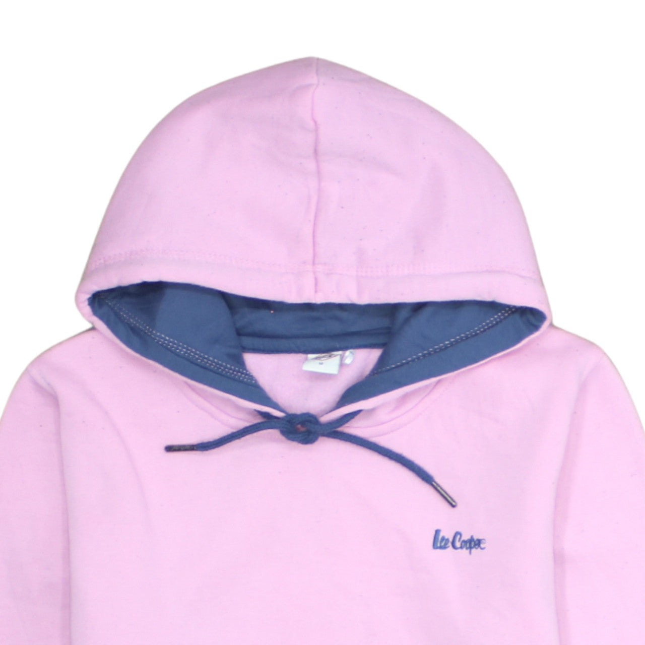 Lee Cooper Women's Pink & Blue Colourblock Pullover Hoodie Size 12