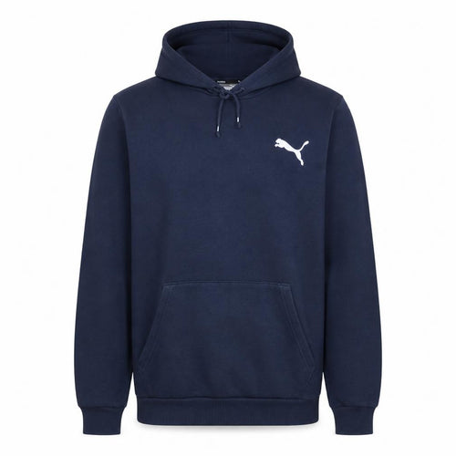 Puma Men's Blue Pullover Hoodie Size S Regular Fit Fleece Sportswear