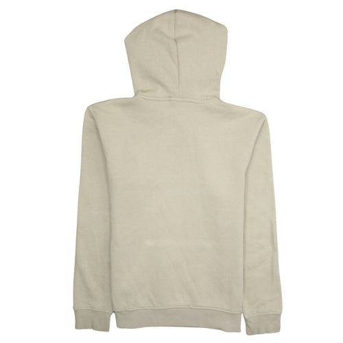 Adidas Womens Beige Pullover Hoodie Size 8 with Logo and Pockets