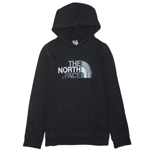 The North Face Boys Black XL Pullover Hoodie 100% Cotton Logo Design