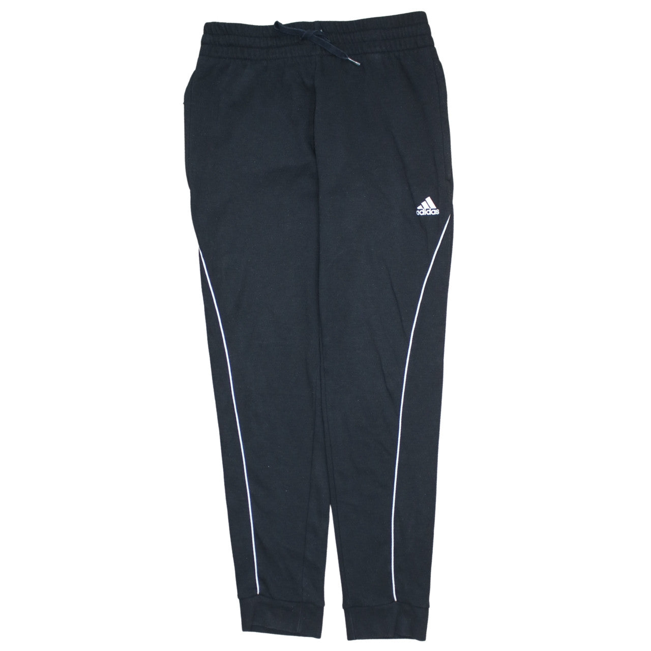 Adidas Men Black Jogger Trousers S Regular Fit Casual Sportswear