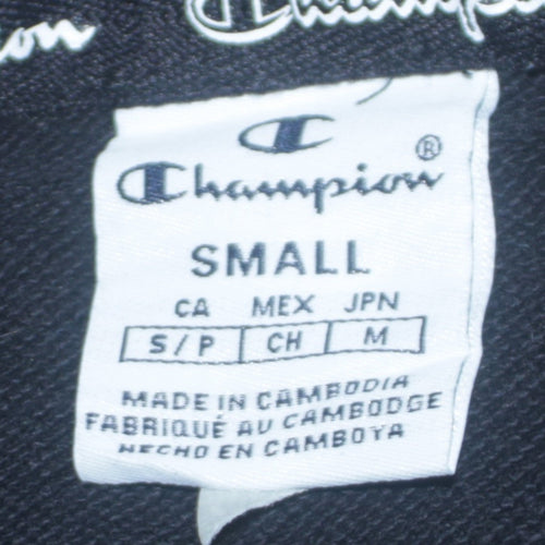 Champion Women's Black Small Pullover Hoodie with Logo