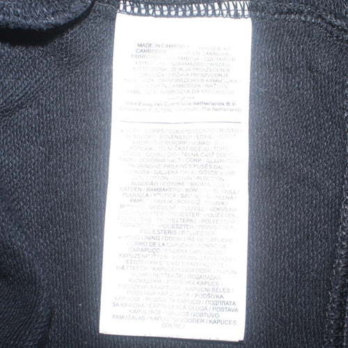 Nike Womens Black Full Zip Hoodie Small Cotton Blend