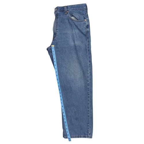 Levi's 505 Regular Fit Blue Denim Jeans Men W38 L29 Straight Leg