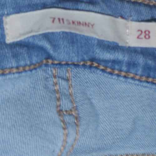 Levi's Women's Blue 711 Skinny Mid Rise Stretch Jeans Size 28