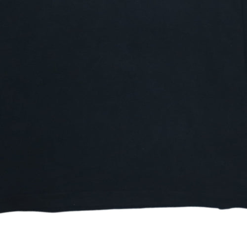 Reebok Womens Black Red V-Neck Long Sleeve Cotton Sports Top Size 18