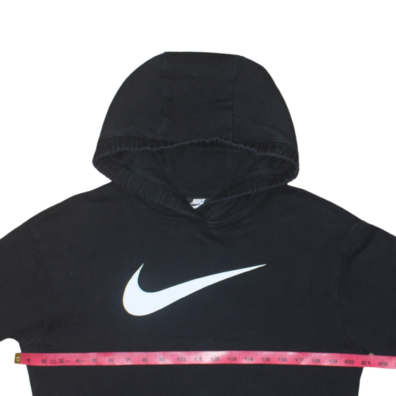 Nike Womens Black XS Pullover Hoodie with Logo Print