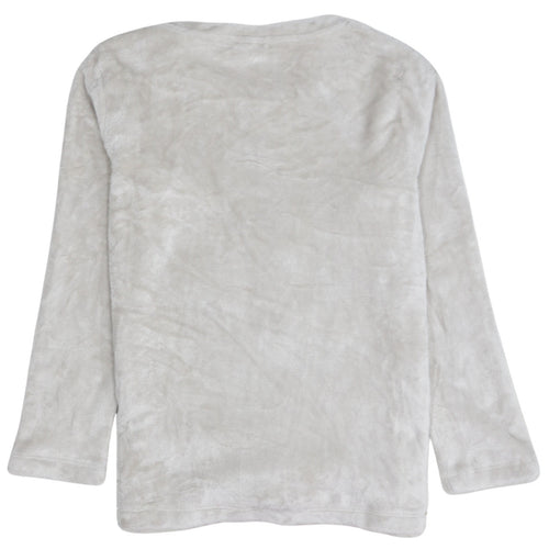 Disney Women Grey Thumper Fleece Long Sleeve Pyjama Top Size 8-10