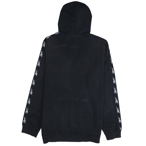 Reebok Men's Black Pullover Hoodie M Logo Sportswear