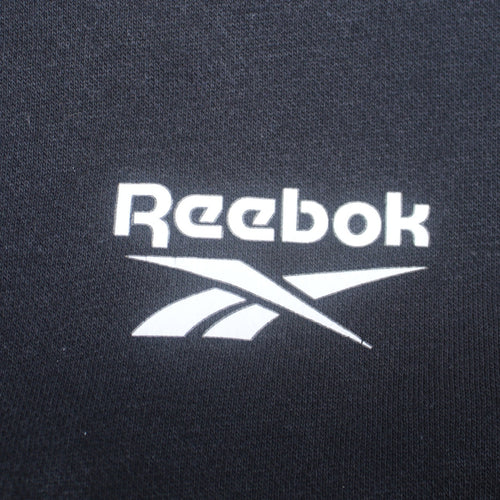 Reebok Men's Black Pullover Hoodie M Logo Sportswear