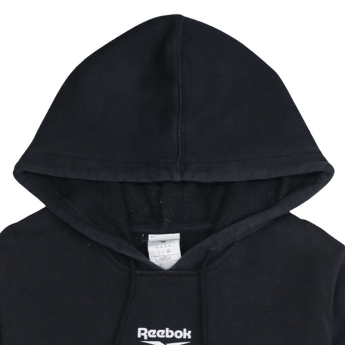 Reebok Men's Black Pullover Hoodie M Logo Sportswear
