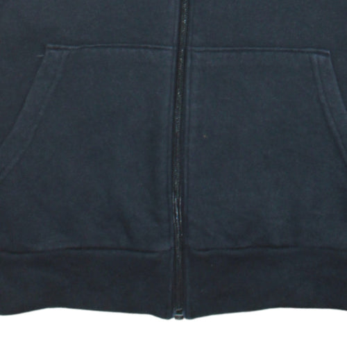 Under Armour Boys Black Full Zip Hoodie Size 13-14 Years Loose Fit
