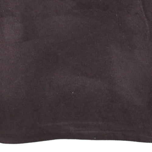 Adidas Women Brown Fleece 1/2 Zip Pullover Sweatshirt Size 8-10
