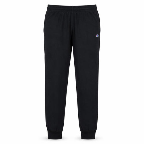 Champion Men Black Cotton Jogger Sweatpants M Tapered Fit