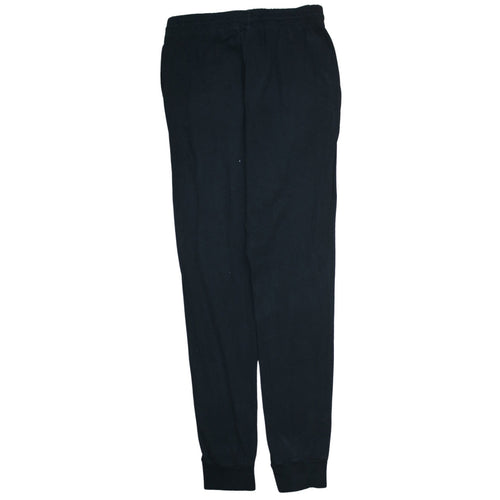 Champion Men Black Cotton Jogger Sweatpants M Tapered Fit