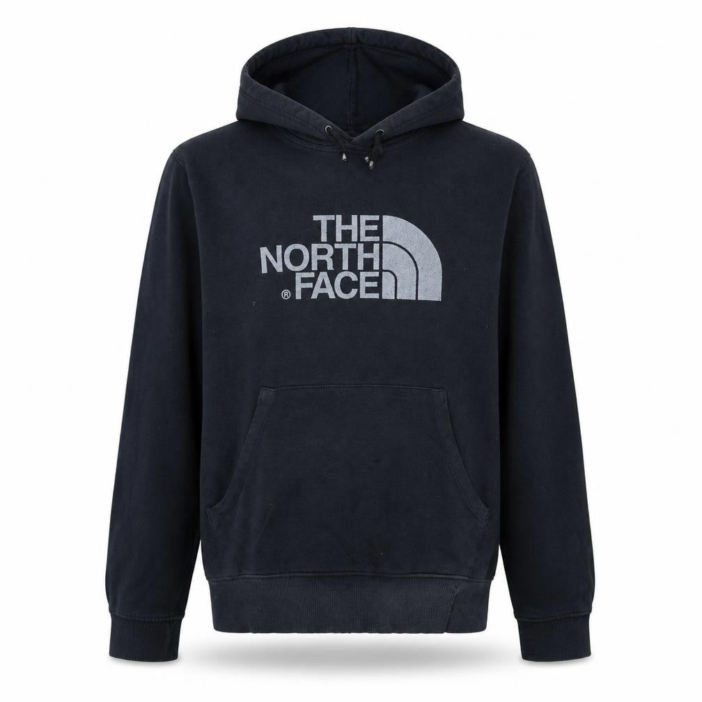 Front view of The North Face Men's Black Small Pullover Hoodie Outdoor Cotton