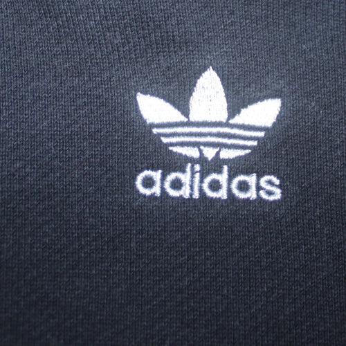 Adidas Womens Black Cropped Pullover Hoodie Size 10 Hooded Casual Sweatshirt