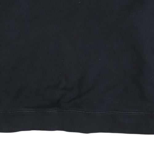 Adidas Womens Black Cropped Pullover Hoodie Size 10 Hooded Casual Sweatshirt