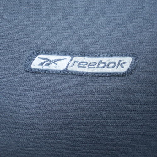 Reebok Women Grey & White Sweatshirt Size 12 Raglan Long Sleeve Pullover