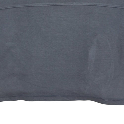 Reebok Women Grey & White Sweatshirt Size 12 Raglan Long Sleeve Pullover