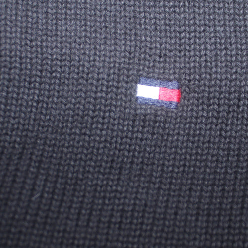 Tommy Hilfiger Men's Black Organic Cotton Crew Neck Jumper Size S