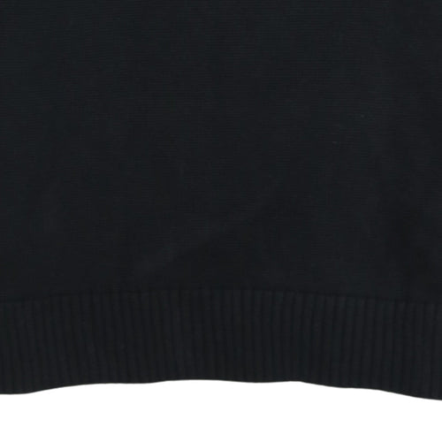 Tommy Hilfiger Men's Black Organic Cotton Crew Neck Jumper Size S