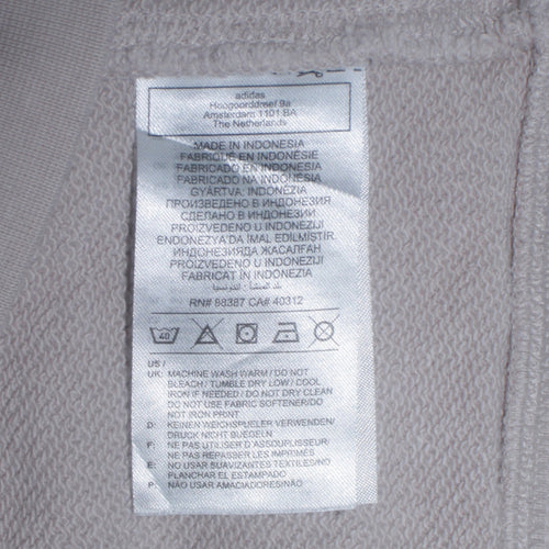 Adidas Women's Beige Pullover Hoodie L 16-18 Hooded Sweatshirt