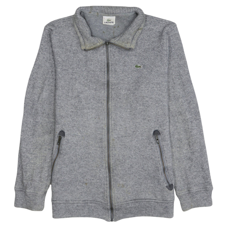 Lacoste Men's Grey Full Zip Fleece Sweatshirt XL