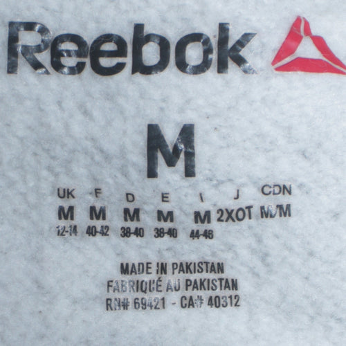 Reebok Women Grey Marl Cowl Neck Pullover Sweatshirt Size M