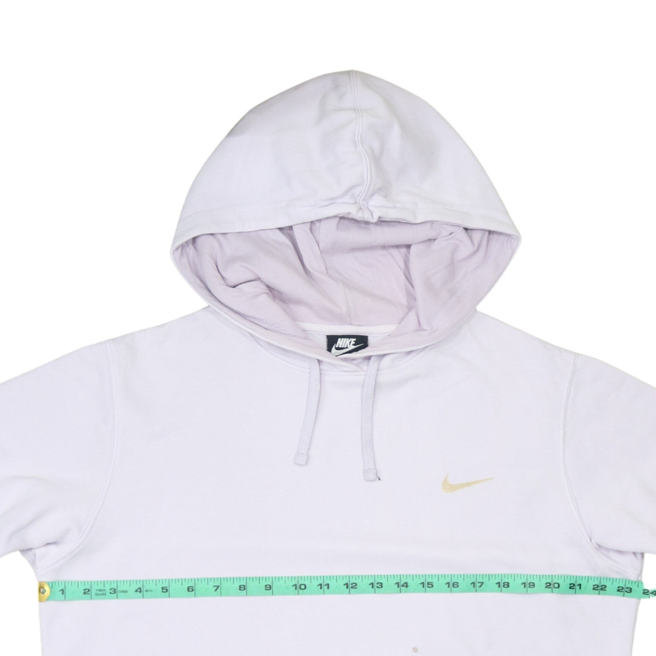 Nike Womens White Pullover Hoodie Medium Cotton Blend Casual