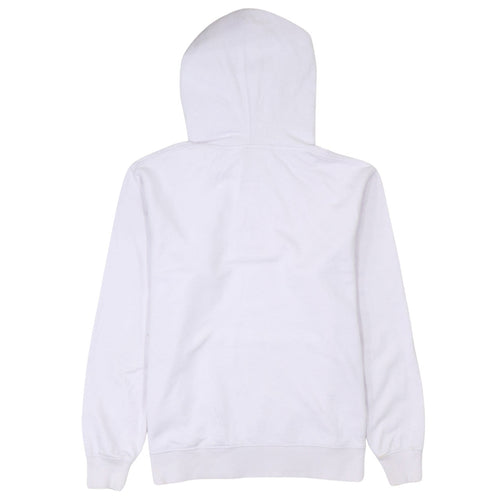 Nike Womens White Pullover Hoodie Medium Cotton Blend Casual