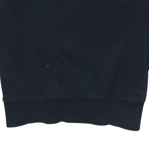 Ellesse Womens Black XS Pullover Sweatshirt Crew Neck Logo Cotton Blend