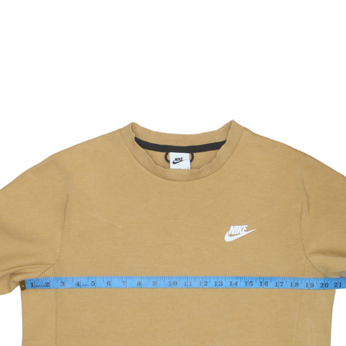 Nike Men’s Beige Crew Neck Pullover Sweatshirt Small
