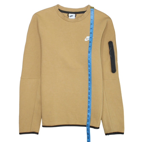 Nike Men’s Beige Crew Neck Pullover Sweatshirt Small