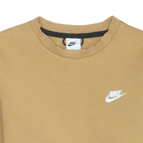 Nike Men’s Beige Crew Neck Pullover Sweatshirt Small