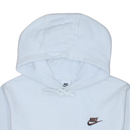 Nike Men's White Pullover Hoodie XS Logo Sportswear Fleece