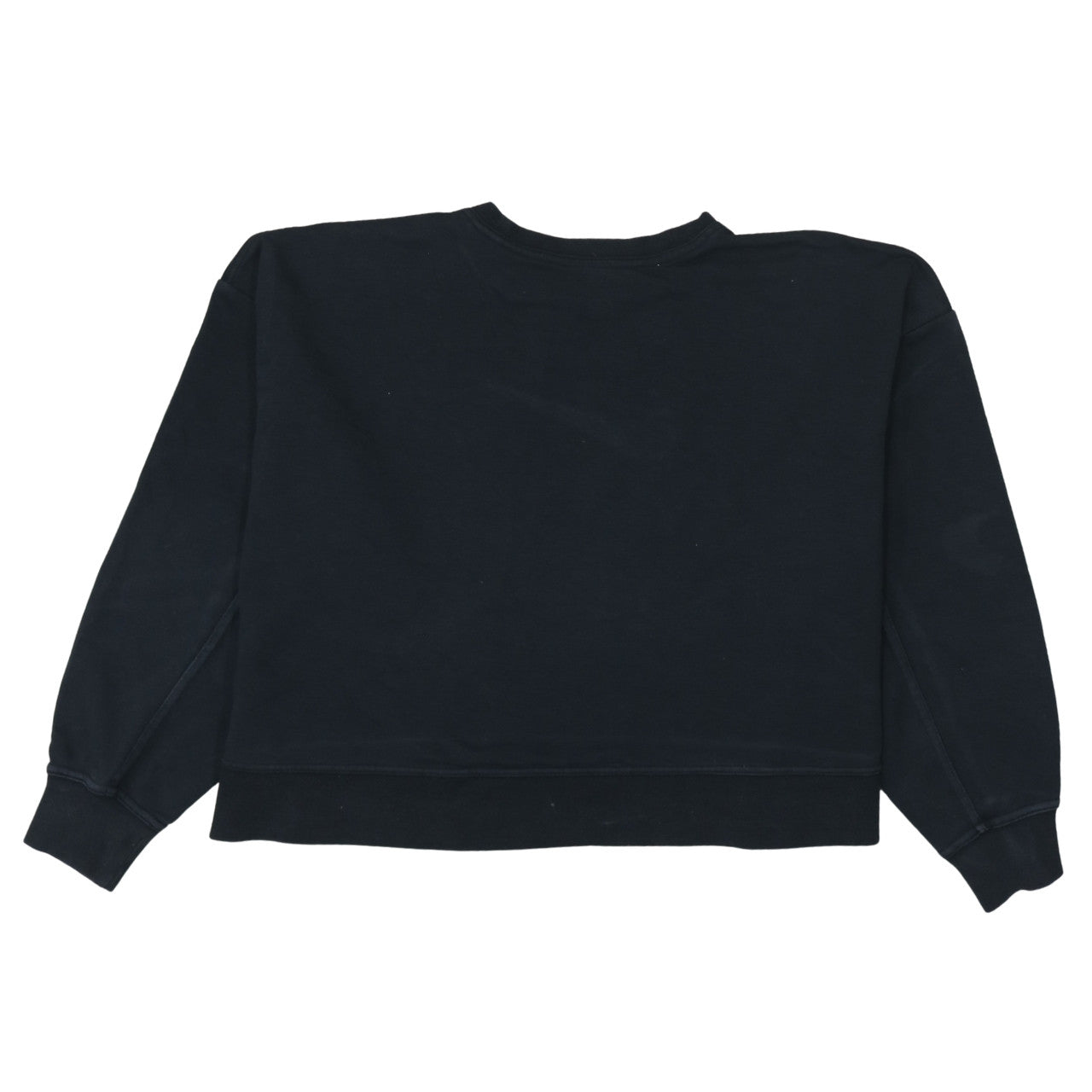 Nike Women Black Crew Neck Pullover Sweatshirt L Cotton Blend