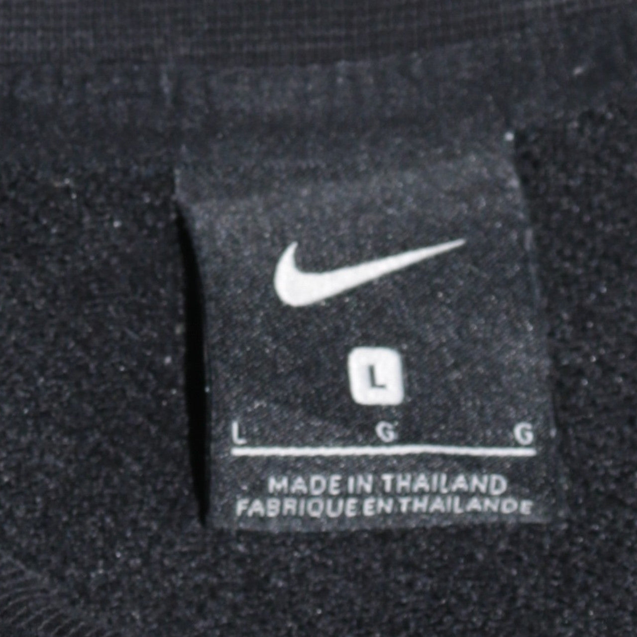 Nike Women Black Crew Neck Pullover Sweatshirt L Cotton Blend