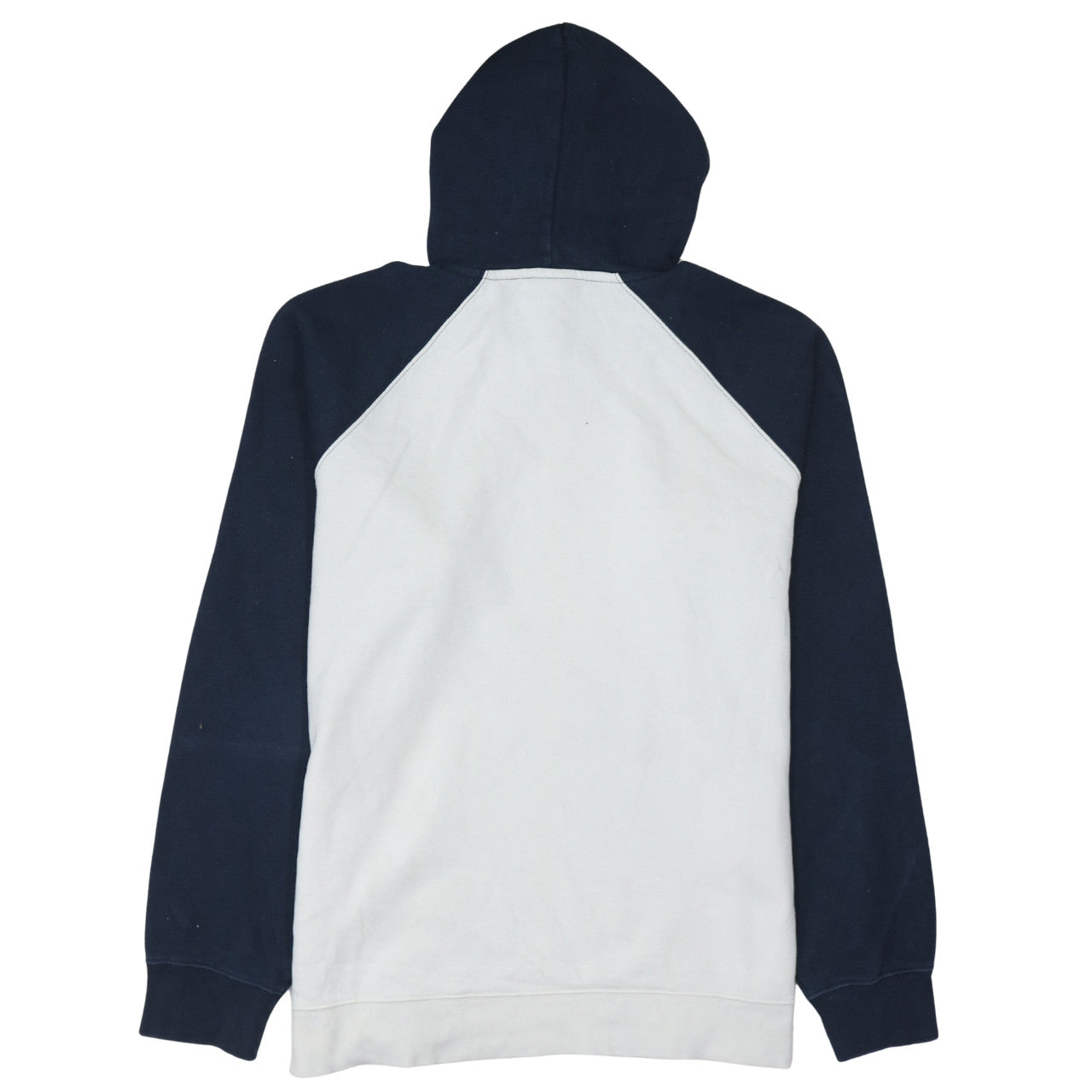 Champion Men's White & Navy Pullover Hoodie XL Logo Fleece