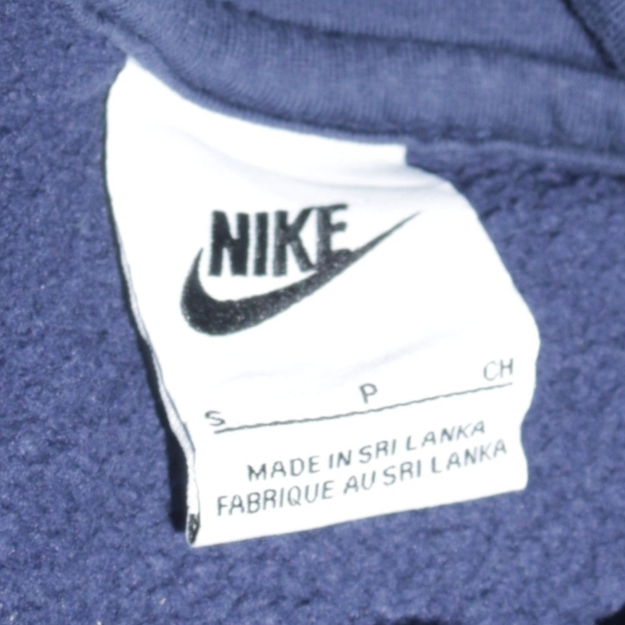 Nike Men's Blue Pullover Hoodie Small Logo Sweatshirt