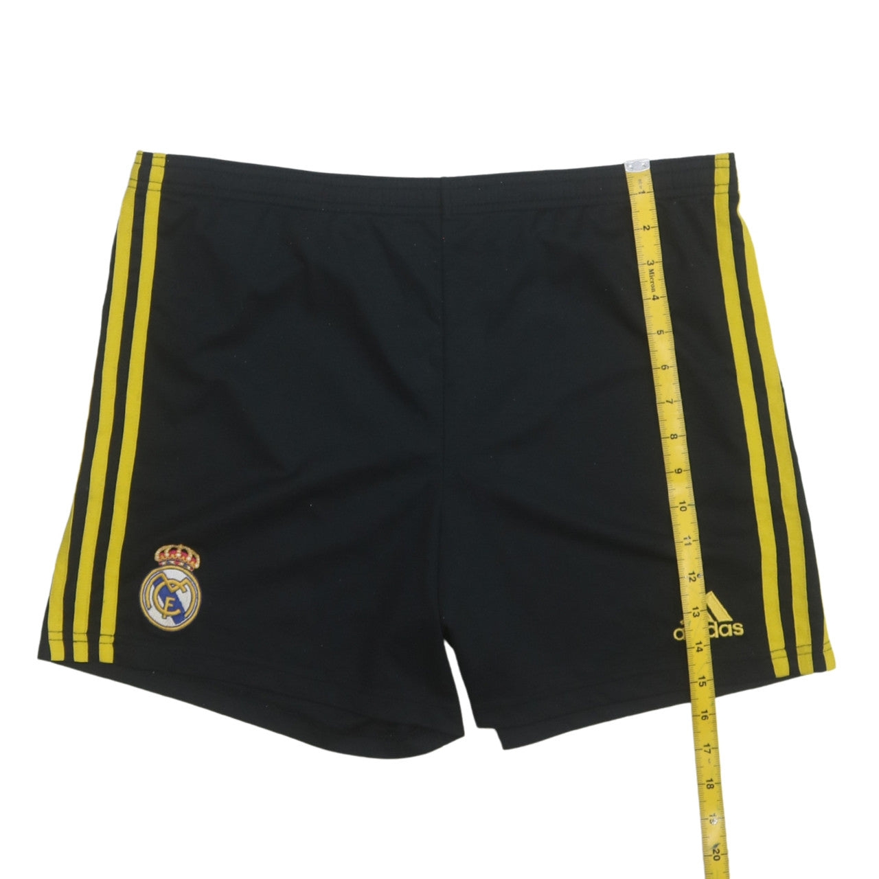 Adidas Men Black Real Madrid Athletic Football Shorts Size S