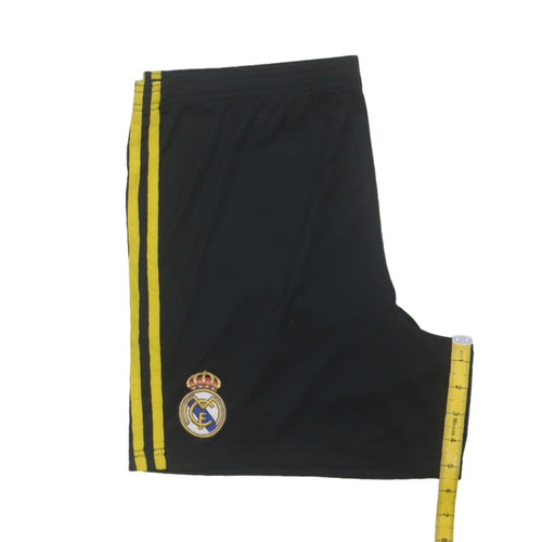 Adidas Men Black Real Madrid Athletic Football Shorts Size S