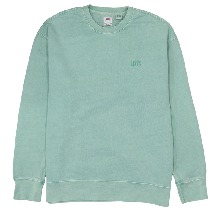 Levi's Men Green Relaxed Pullover Sweatshirt Size L