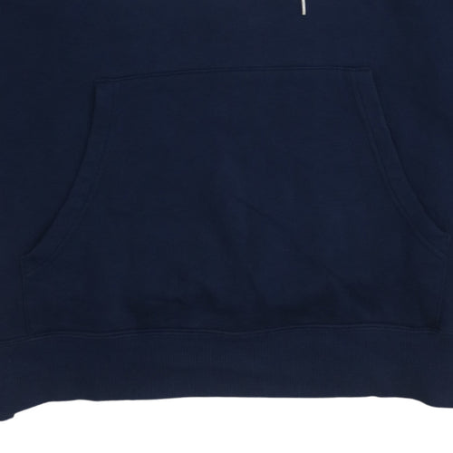 Adidas Men's Blue Pullover Hoodie Size M Sports Fleece Sweatshirt