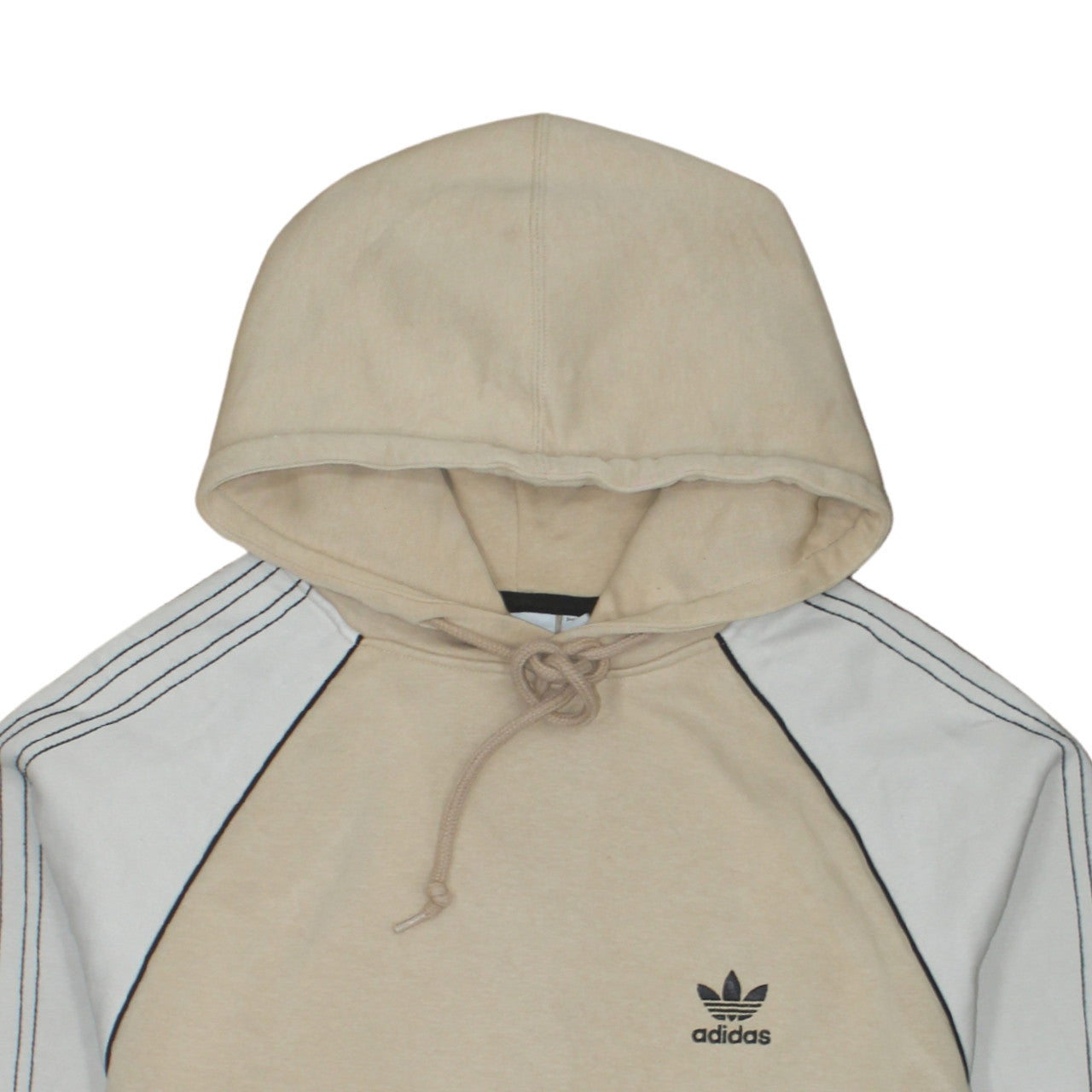 Adidas Men's Beige Pullover Hoodie Small Casual Sportswear
