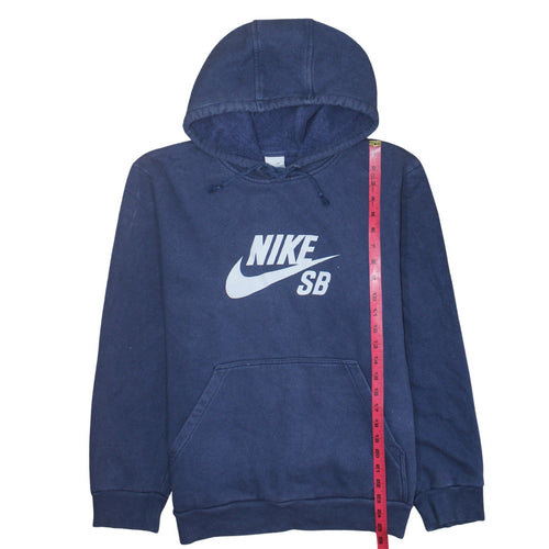 Nike SB Mens Blue Pullover Hoodie Medium Regular Fit Fleece